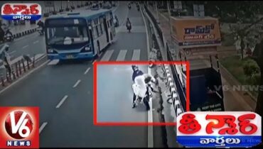 Miracle Escape : CCTV Visuals Of Two Major Accidents | Teenmaar News