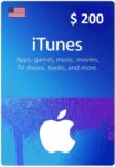 $200 USA Apple iTunes Gift Card (Instant E-mail Delivery)