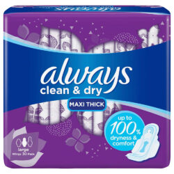 Always Clean & Dry Maxi Thick Large 30pcs (6291105654258)