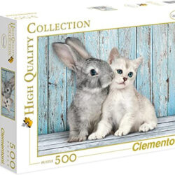 Clementoni Adult Puzzle Best Friends Cat & Bunny 500Pcs (6800000243)