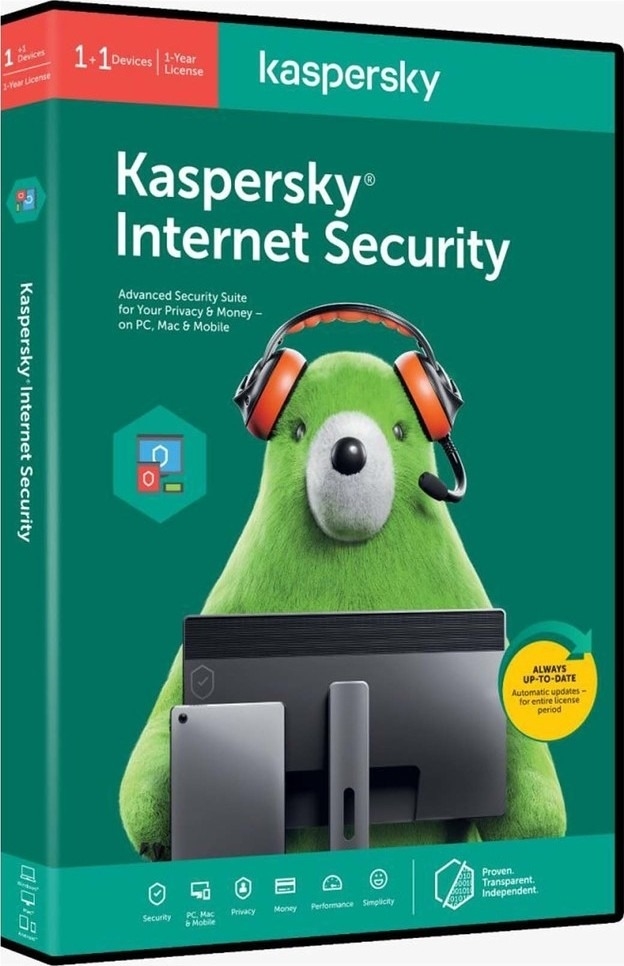 Kaspersky KIS4PCRT2019 Internet Security Multi-Device 3+ 1 User