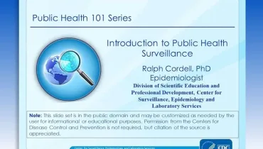 Introduction to Public Health Surveillance
