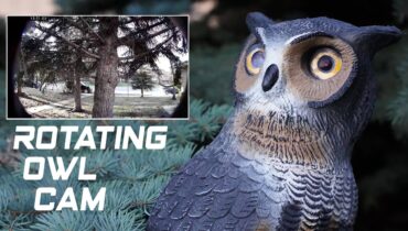 Rotating Hidden Surveillance Owl Camera
