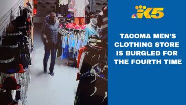 Surveillance video shows 4th burglary at Mr. Mac men’s clothing store in Tacoma
