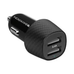 BAYKRON Smart 2.4A Car Charger With Dual USB Ports